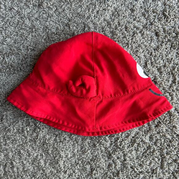 Crab Swim Bucket Hat Baby Red White One Size - Picture 3 of 6
